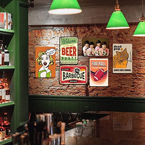 Warning Baiting Deer is Illegal Vintage Metal Tin Sign Wall Decor Retro Art Funny Decorations Home Bar Farm Garden Room Plaque Posters 12 × 8 Inch