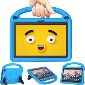 Fire HD 8 Tablet Case, Fire HD 8 Plus Tablet Case for Kids (12/10th Generation, 2022/2020 Release), Patamiyar Shockproof Handle Stand Case for Fire HD 8 Kids & Kids Pro Tablet - Blue