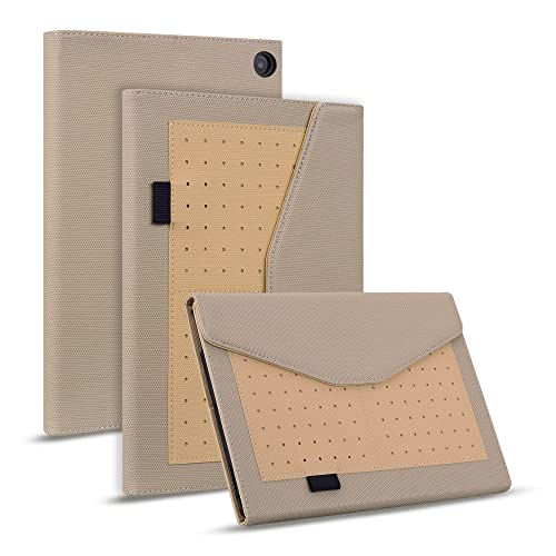 Tablet PC Case Compatible with All-New Kindle Fire 7 Tablet (7", 12th Generation, 2022 Release) Case PU & TPU Tablet Case Kickstand Tablet Case Card Slot Case Tablet Home (Color : Khaki)