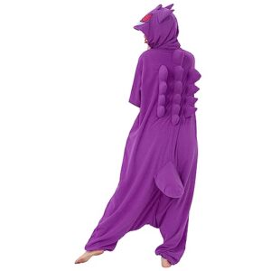 SAZAC Kigurumi - Pokemon - Gengar - Summer Onesie Jumpsuit Halloween Costume (X-Large)