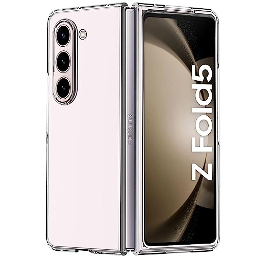 AICase for Samsung Galaxy Z Fold 5 Case Clear, [Anti-Yellow] Slim Fit Transparent Hard PC Protective Phone Case for Samsung Fold 5 5G