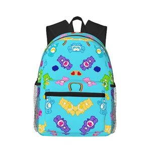 emiyrtn color cute bear backpack, 15.7 inch lightweight travel backpack, unisex casual backpack