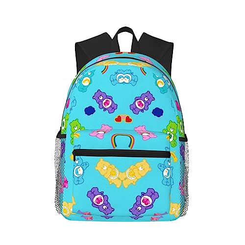 Emiyrtn Color Cute Bear Backpack, 15.7 Inch Lightweight Travel Backpack, Unisex Casual Backpack