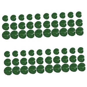 safigle floating lily pads 60 pcs simulated lotus leaf artificiales para leaf decor green decor lily pads for ponds lilly pads lily pads ornaments floating pond decor simulation leaf pool