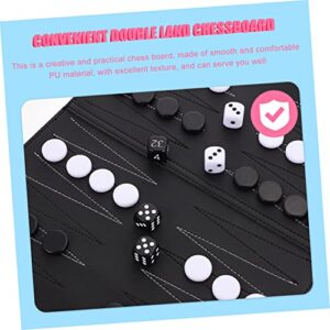 3 Pcs Backgammon Board Travel Backgammon Portable Chess Travel Chess Board Folding Chess Board Set Chess Game Board Set Beginner Chess Board Portable Backgammon Board Chess Supply