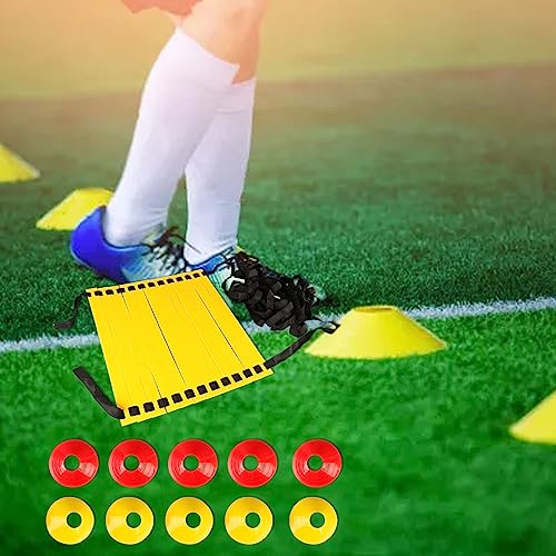 TYTOGE Speed Agility Train Kit Agility Football Ladder Soccer Cones Training Equipment with Bag