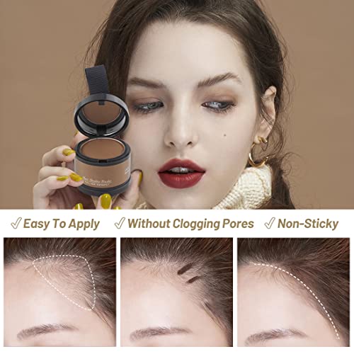 SOVONCARE Instantly Hairline Powder, Hairline Shadow Gray Hair Coverage Touch Up Hair Powder for Thinning Hair for Women Hair Root Touch Up Powder Hair Root Cover Up Conceals Hair Loss Thin Hair Cover Powder Light Blonde