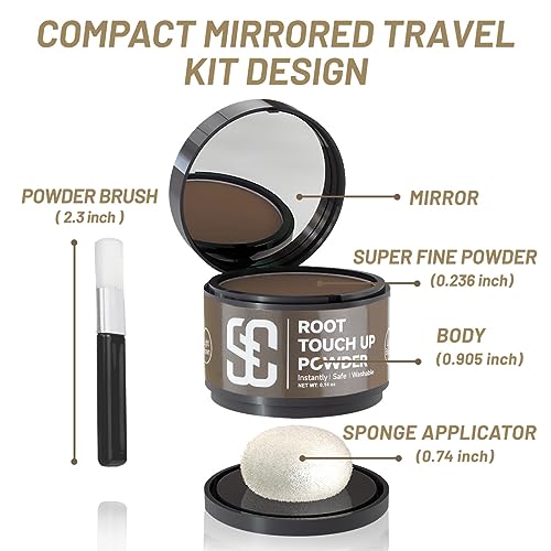 SOVONCARE Instantly Hairline Powder, Hairline Shadow Gray Hair Coverage Touch Up Hair Powder for Thinning Hair for Women Hair Root Touch Up Powder Hair Root Cover Up Conceals Hair Loss Thin Hair Cover Powder Light Blonde