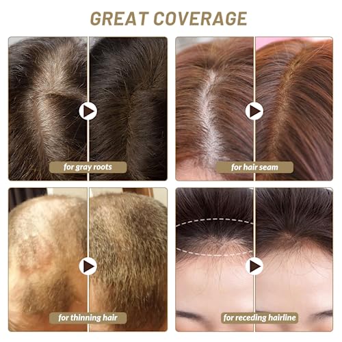 SOVONCARE Instantly Hairline Powder, Hairline Shadow Gray Hair Coverage Touch Up Hair Powder for Thinning Hair for Women Hair Root Touch Up Powder Hair Root Cover Up Conceals Hair Loss Thin Hair Cover Powder Light Blonde