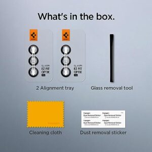 Spigen Camera Lens Screen Protector [GlasTR Optik Pro] designed for Galaxy Z Fold 5 - Black [2 Pack]