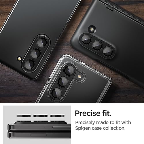 Spigen Camera Lens Screen Protector [GlasTR Optik Pro] designed for Galaxy Z Fold 5 - Black [2 Pack]