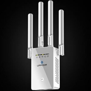 2023 wifi extender wifi booster, cover up to 9800 sq.ft & 50 devices wifi range extenders signal booster for home, wireless internet signal amplifier with ethernet port, wi fi repeater easy setup.