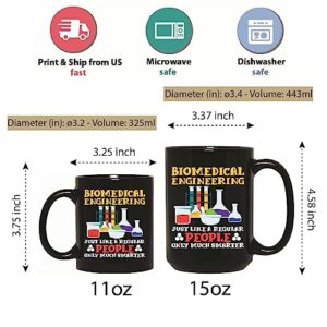 Biomedical Engineers Gift Idea - Perfect for the Smart People 11oz 15oz Black Coffee Mug