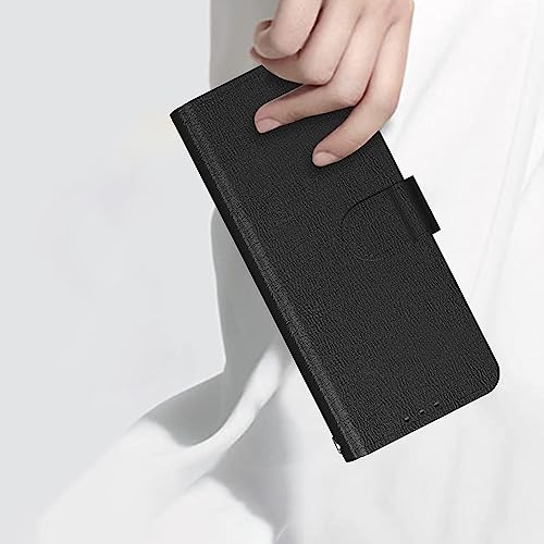 Singolas for Samsung Z Fold 5 Case, Samsung Z Fold 5 Wallet Case Card Holder Slots Cover Leather Flip Samsung Galaxy Z Fold 5 Case Protective Cover for Galaxy Z Fold 5 Case with Strap, Black