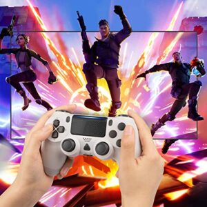 YCCTEAM Wireless Game Controller Compatible with 4 Slim with Enhanced Dual Vibration/Analog Sticks/6-Axis Motion Sensor, Compatible with PC/Windows 7/8/10/11