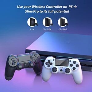 YCCTEAM Wireless Game Controller Compatible with 4 Slim with Enhanced Dual Vibration/Analog Sticks/6-Axis Motion Sensor, Compatible with PC/Windows 7/8/10/11