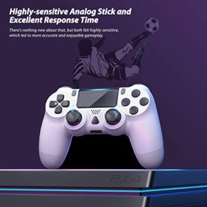 YCCTEAM Wireless Game Controller Compatible with 4 Slim with Enhanced Dual Vibration/Analog Sticks/6-Axis Motion Sensor, Compatible with PC/Windows 7/8/10/11