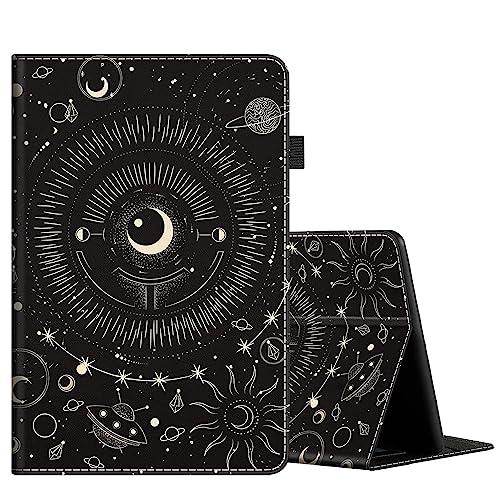 All-New Amazon Fire HD 8 and Fire HD 8 Plus Tablet Case (10th Gen 2020 & 12th Gen 2022), Slim Folding Stand Cover with Auto Wake/Sleep, Black Moon Sun Phase