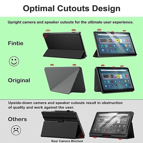 Fintie Slim Case for Amazon Fire Max 11 Tablet (13th Generation, 2023 Release) - Trifold Lightweight Hard Shell Stand Cover with Auto Wake/Sleep, Black
