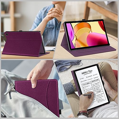 Fintie Case for Amazon Fire Max 11 Tablet (13th Generation, 2023 Release) - [Multi-Angle] Stand Cover with Pocket Auto Wake/Sleep, Purple