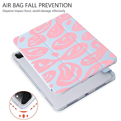 Funny Pink ipad Mini 6 8.3" 2021 Case for Girl Child,Design Cute iPad Mini 6th Gen 2021 Four-Corner Shockproof Case with Soft TPU Back Cover,[Auto Wake/Sleep + Pencil Holder],Blue