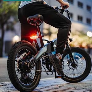 Gotrax F1 20" Folding Electric Bike for Adults, 20Mph Power by 350W, Weighs Only 45lbs, 48V Removable Battery and Smart LCD Display, 5 Pedal-Assist Levels, Suitable for Leisure Riding &Commuting White