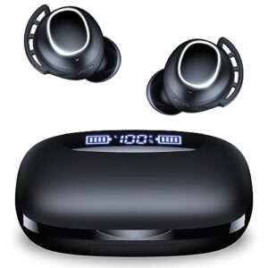 tagry wireless earbuds bluetooth headphones 120h playtime ipx7 waterproof ear buds power display earphones with mic and 2600mah charging case for sports laptop tv computer phone gaming