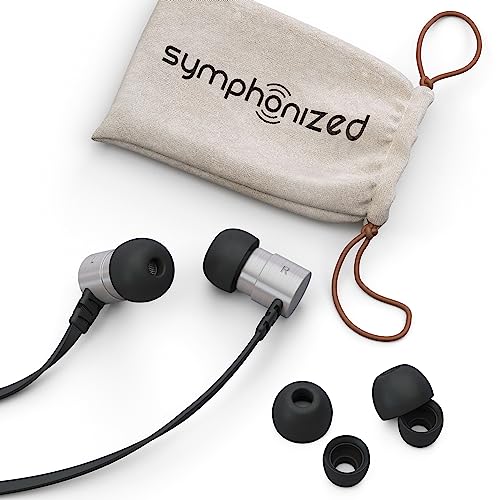 Symphonized MTL Metal Wired Earbuds with Microphone - Noise Isolating Headphones with Wire, Ear Buds with Wire, Headphones with Microphone for Computer, Corded Earbuds, Travel Headphones 3.5mm