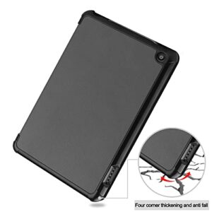 Tablet PC Case Case Compatible with Kindle Fire 7 (2022 Release),Tri-Fold Smart Tablet Case, Hard PC Back Shell Slim Case Multi- Viewing Angles Stand Hard Shell Folio Case Cover,Auto Sleep/Wake Table