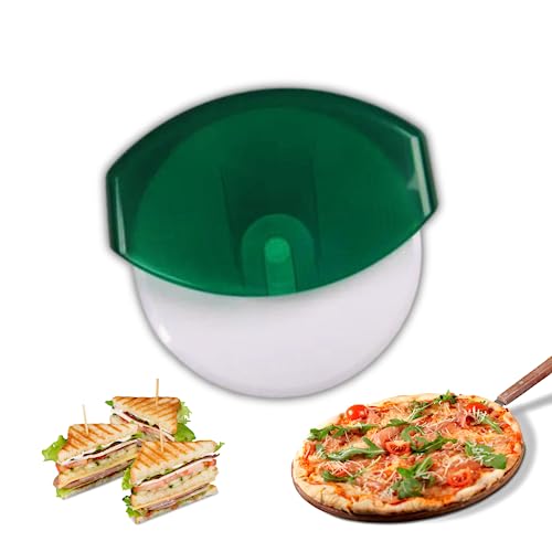 Pizza Cutter Wheel, Safe for Kids, Montessori Kitchen Tools, Child Safe Kitchen Tools, Easy to Clean Pizza Slicer, Snap Apart Pizza Cutter, Dishwasher Safe, Plastic Toddler Kitchen Tools, Made in USA