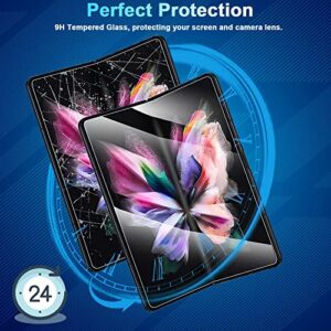 CWQZGUF [1Set 3PCS] Galaxy Z Fold 3 Screen Protector, Inside TPU Film + Full Covered Outer + Back Cover Screen Protector, High Clarity, Anti-Shatter, Bubble Free for Samsung Z Fold 3 5G Screen Protector