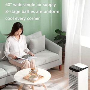 Portable air conditioner,3-IN-1 Air Cooler,cooling fan,Clean air,wide angle blower,move silently,ac unit for bedroom,humidifier,power saving,suitable for bedroom,office,camping room