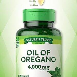 Nature's Truth Oil of Oregano Softgel Capsules | 4000 mg | 150 Count | Non-GMO & Gluten Free Herbal Supplement