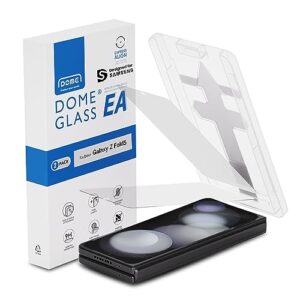 whitestone 2pack ea glass screen protector for galaxy z fold 5 2023, full coverage tempered glass shield [easy install] - two pack