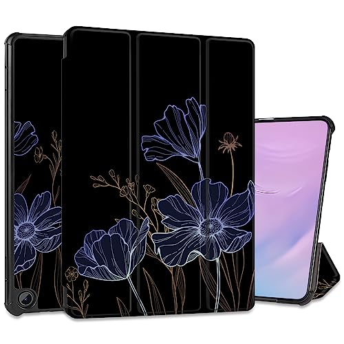 Yebiseven Case for Amazon Fire Max 11 2023(Only Compatible with 13th Generation Tablet), Shockproof Tablet Protective Cover with Trifold Stand & Auto Sleep/Wake, Floral Foliage