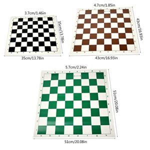 Lightweight Pu Chessboard Folding Travel Chess Board Roll Up Chess Board Flat International Chess Board