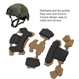 BOLORAMO Helmet Padding Kit, Comfortable Helmet Chin Strap Easy to Install Strong Compatibility Exquisite Workmanship Portable Size for MICH for Wendy (Mud Spongeand Suspension)