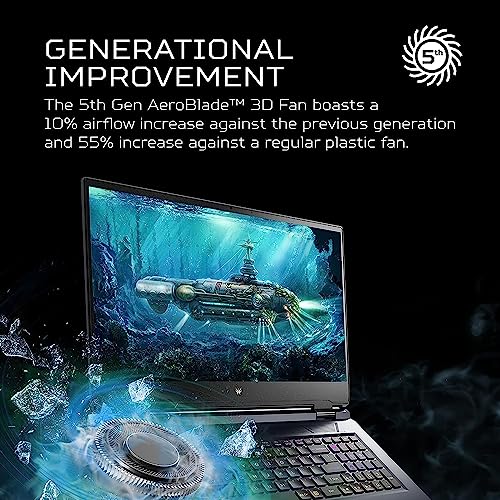 Acer Predator Helios 300, 2023 Newest Gaming Laptop, 15.6 inch FHD IPS 165Hz Display, 14 Core Intel Core i7-12700H(up to 4.7 GHz), NVIDIA GeForce RTX 3060, 32GB DDR5 RAM, 512GB SSD, Windows 11 Home