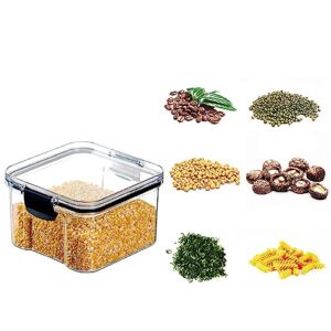 viadha food storage containers with airtight lids, plastic kitchen storage containers sealed jar for pantry organization & storage, bpa-free, for cereal, rice, pasta, flour, sugar (460ml)