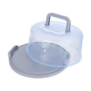 hemoton 1 pc box portable cake box angel food cake pan cupcake dome lid portable cake container fruit containers plastic storage box plastic container birthday cake box plate cover