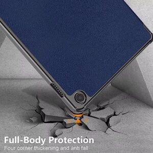 elitegadget Case for Amazon Fire Max 11 Tablet (13th Generation, 2023 Released) - Lightweight Trifold Stand Auto Wake/Sleep Folio Cover Case + 1 Screen Protector and 1 Stylus (Navy Blue)