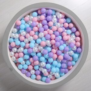 YUFER Soft Plastic Ball Pit Balls -100PCS Toy Balls for Kids, Baby, Toddler - Perfect for Ball Pit Play Tent, Baby Pool Water Toys - Colorful, Safe & Durable