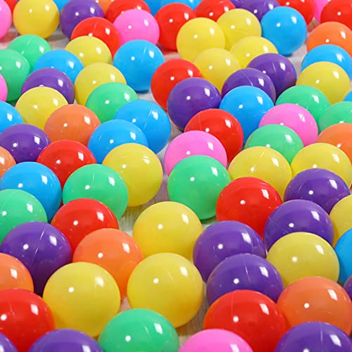 YUFER Soft Plastic Ball Pit Balls for Kids - 500pcs - Ideal for Baby & Toddler Ball Pits, Play Tents, Pool Water Toys, Parties, Photo Booth Props, and Decorations