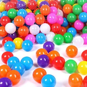 YUFER Soft Plastic Ball Pit Balls for Kids - 500pcs - Ideal for Baby & Toddler Ball Pits, Play Tents, Pool Water Toys, Parties, Photo Booth Props, and Decorations