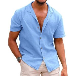 lastesso mens casual button down shirts men's beach wear clothing hawaiian shirt for men big and tall mens clothing big and tall tshirts shirts for men blue s