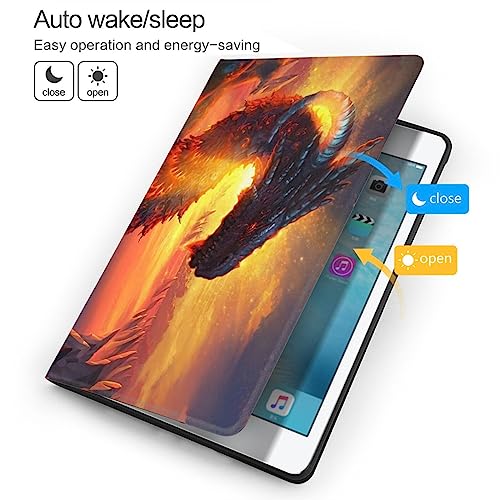 Red Dragon Fantasy Case Fit for IPad Air 3 Pro 10.5 Inch Case with Auto Sleep/Wake Ultra Slim Lightweight Stand Leather Cases