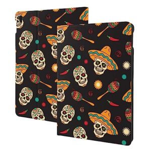 mexican style skull case fit for ipad air 3 pro 10.5 inch case with auto sleep/wake ultra slim lightweight stand leather cases