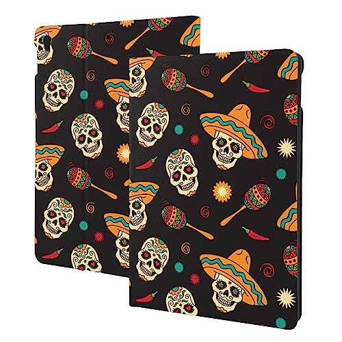 Mexican Style Skull Case Fit for IPad Air 3 Pro 10.5 Inch Case with Auto Sleep/Wake Ultra Slim Lightweight Stand Leather Cases