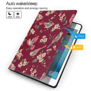 Red Beautiful Bird Case Fit for IPad Air 3 Pro 10.5 Inch Case with Auto Sleep/Wake Ultra Slim Lightweight Stand Leather Cases