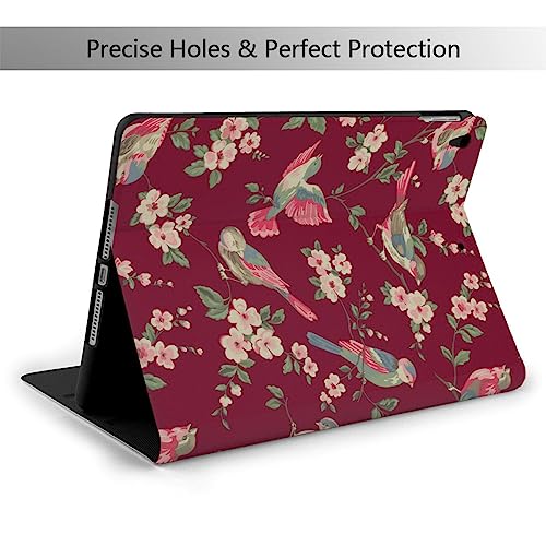 Red Beautiful Bird Case Fit for IPad Air 3 Pro 10.5 Inch Case with Auto Sleep/Wake Ultra Slim Lightweight Stand Leather Cases